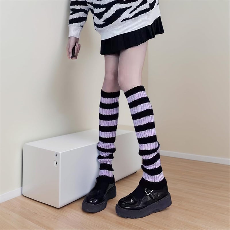Insdark Goth Leg Warmers Women Japanese Gothic Y2k Harajuku Grunge Emo Punk 80s - Image 5